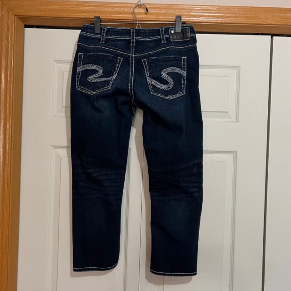 Silver Suki High Rise Skinny Capri Style 30W